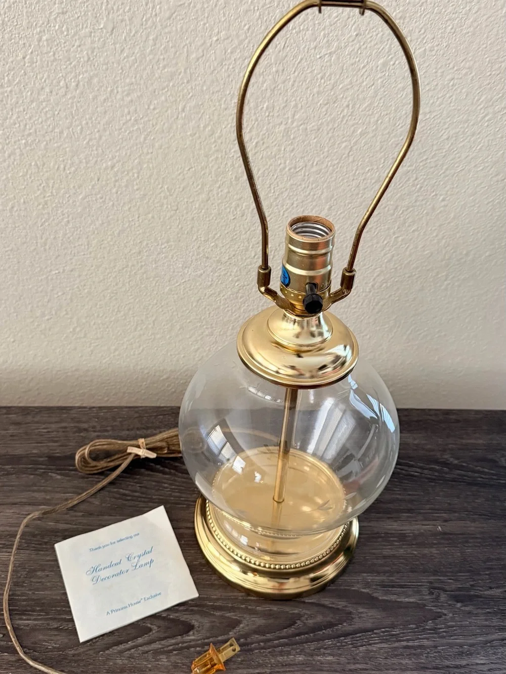 Princess House Heritage Ginger Jar Lamp #071